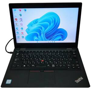 ★【驚速 LENOVO L380 i3-8130U 2.20GHz x4+8GB+SSD256GB 13.3インチノートPC】Win11+Office2021 Pro/HDMI/WEBカメラ■D120636