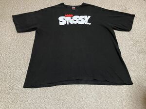 STUSSY ステューシー Tシャツ メンズ大きいビッグXLサイズ 黒