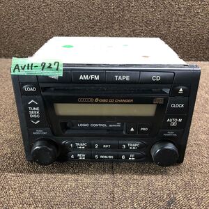 AV11-727 激安 カーステレオ MAZDA S54N 66 9TX CQ-JM9950A 松下電器 6CDチェンジャー カセット FM/AM プレーヤー 通電未確認 ジャンク