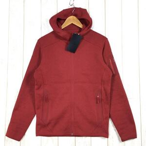 Men's XS レッド系 Arcteryx ( アークテリクス ) コバート フーディ Covert Hoody ニット調フリース ジャ