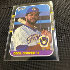 Donruss 1987 Cecil Cooper Milwaukee Brewers No.363