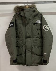 THE NORTH FACE ザ ノースフェイス ND92032 Antarctica Parka GORE-TEX ゴアテック ダウンジャケット フード パーカー ロゴ サイズM カーキ