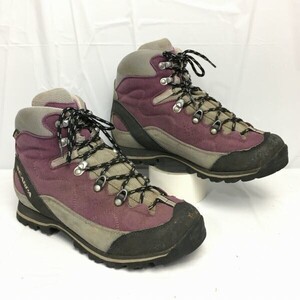 SCARPA　スカルパ　登山　トレッキングシューズ　グレー×ワイン　サイズ 38　US6　管NO.A27