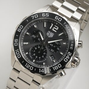 タグホイヤー TAG Heuer 腕時計 フォーミュラ1 CAZ1011.BA0842 クロノグラフ グレー クオーツ メンズ 中古 極美品 [質イコー]