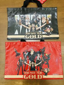 コカコーラコラボ【ワンピース　フィルムゴールド　トートバッグ　ONE PIECE FILM GOLD】非売品　新品未使用品　2個セット