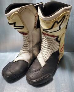 alpinestars アルパインスターズ レーシングブーツ SMX-6 VENTED ホワイト 44 28.5 9.5 パンチング 革