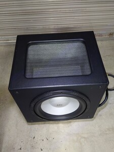 12インチ ウーハー a/d/s R12S DUAL 4Ω voice coil O/H後未使用 アクリル窓付きBOXセット