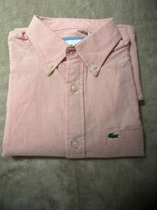 ラコステ［lacoste)長袖 シャツ 人気ピンク色　Mサイズ