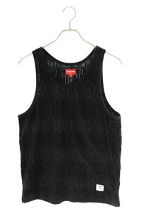 シュプリーム 17SS Logo Stripe Terry Tank Top supreme サイズ:S テリーロゴタンクトップ 中古 BS99