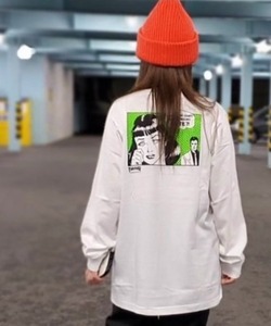 「THRASHER」 長袖Tシャツ L ホワイト メンズ