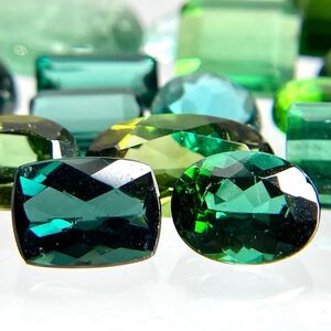 1円〜!!〔天然グリーントルマリンおまとめ30.5ct〕j 約6.1g ルース 裸石 宝石 ジュエリー jewerly green tourmaline w3め10