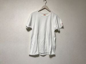 本物ハリウッドランチマーケットHRMコットン半袖Tシャツメンズサーフアメカジミリタリーストリートゴルフドレス2XL白ホワイト5日本製XXL