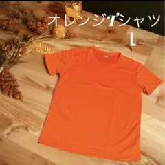 Tシャツ オレンジ 無地Tシャツ Lサイズ