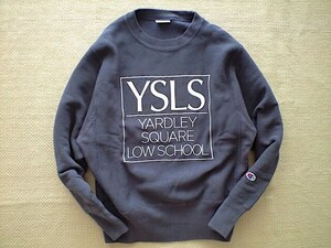 即決 別注品 復刻 青タグ Mサイズ champion REVERSE WEAVE スウェット ネイビー YSLS YARDLEY SQUARE LOW SCHOOL アダムエロペ