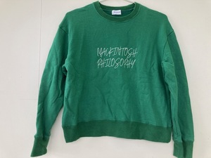 MACKINTOSH PHILOSOPHY トレーナー/38(M) グリーン 日本製 マッキントッシュ スウェット☆古着 