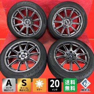 【送料無料】中古 OZ Racing HyperGT-HLT 275/45ZR20/30540ZR20 20x9.5+52/20x11.0+48 130-5H タイヤ＆ホイール４本SET【40673342】