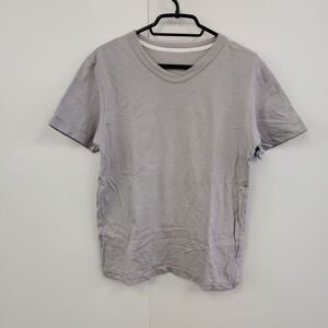 Fit 半袖Tシャツ　S 100%綿　グレー　シンプル　カジュアル　B322