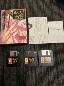 狂った果実　PC9801 究極の鬱ゲー　希少　プレミア 