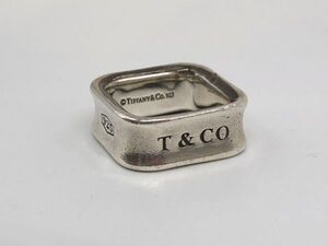 1円～ Tiffany&Co. ティファニー スクエアリング 1837 ナロー シルバー SV925 レディース アクセサリー 指輪 重量9.0g