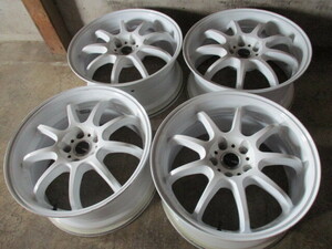 WORK エモーション EMOTION D9R (WHT) (18x8,5+47 5H/114,3) 4本set!! インプレッサ WRX ランエボ RX-7 RX-8 スカイライン クラウン カムリ