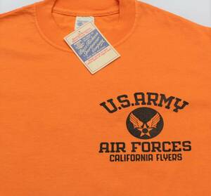 YTS36東洋XS USエアフォースUS.ARMYステンシルUSAAFカリフォルニア 半袖TシャツUSA製 半袖TシャツBuzz Rickson