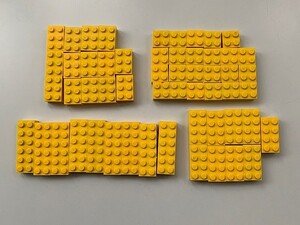 F262　LEGOバラパーツ　黄色　2 x ～ブロック系　まとめて大量㎏