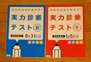 チャレンジ5年生　実力診断テスト　夏、冬の2冊まとめて　2014年進研ゼミ小学講座　ベネッセコーポレーション