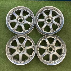 【0498】18インチ 7.5J 8.0J　RAYS VOLK RACING VR　GT-7　レイズ　18×7.5J +37 / 18×8.0J +37 PCD114.3 5穴　ハブ径73　中古4本