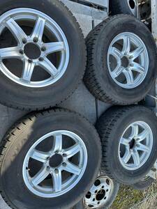 265/65R17 Used studless tires for 150 series Prado, set of 4 Toyota aluminum wheels, set of 4 Good Year tires