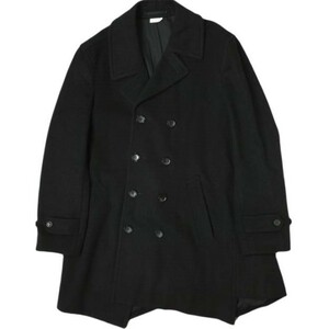 COMME des GARCONS HOMME PLUS コムデギャルソンオムプリュス 18AW 捻じれウールピーコート PB-C003 M ブラック 変形 カシミヤ Pコート