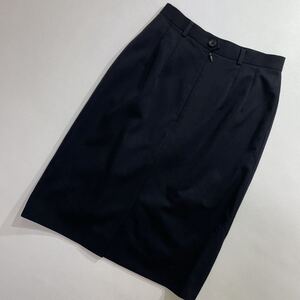 69 Aquascutum LONDON アクアスキュータム 2タック タイトスカート レナウン ビジネス オフィス セレモニー 日本製 ストレッチ 30408J