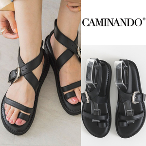 アーバンリサーチ別注　CAMINANDO　カミナンド【別注】 BACK SANDAL　バックサンダル ブラック36 フラットシューズ コンフォートサンダル