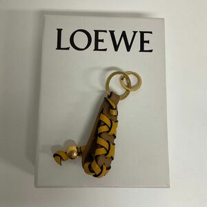 営MK088-60◆ LOEWE／ロエベ クロスプレイデッド クラシックカーフ バイカラー キーリング アクセサリー 箱あり