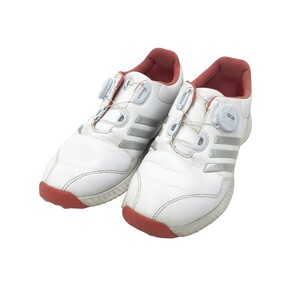 【1円】ADIDAS GOLF アディダスゴルフ F33669 ゴルフシューズ レスポンス バウンス BOA ホワイト系 23.5cm [240101242579]