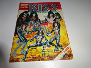 送料185円・上■ ヤングロックス 増刊 1978年発行 KISS キッス・コミック　日本版