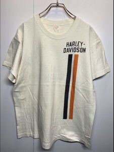 【L】 60s Harley Davidson Motorcycles champion Tee White ハーレーダビッドソン チャンピオン ホワイト 白 半袖 Tシャツ T38