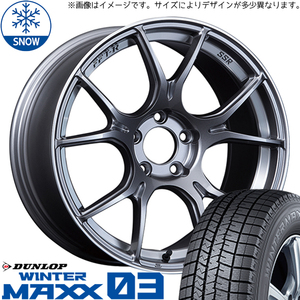 215/40R18 スタッドレスタイヤホイールセット リーフ etc (DUNLOP WINTERMAXX03 & SSR GTX02 5穴 114.3)