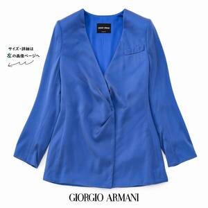 美品★ジョルジオアルマーニ39万★48size/13号大きいサイズ★ジャケットN060