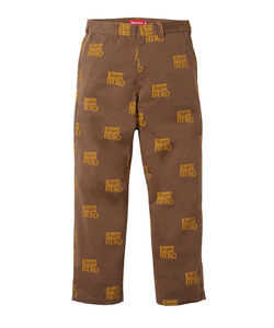 ☆新品 SUPREME シュプリーム × ANTIHERO アンタイヒーロー 22ss WORK PANT ワークパンツ W34 BROWN ブラウン