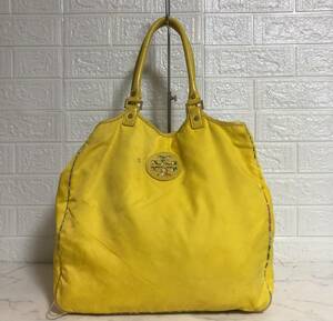 no23198 Tory Burch トリーバーチ ナイロン レザー 肩掛けショルダー トート バッグ ☆