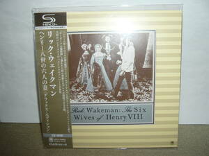 名手Rick Wakeman 大傑作1st「ヘンリー八世と六人の妻たち」 デラックス・エディション紙ジャケットSHM-CD仕様盤二枚組 国内盤未開封新品。