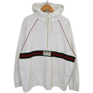 グッチ ウェブ＆GUCCI ラベル付き スウェットシャツ ハーフジップパーカ 645320 XJDAK 商品番号:8066000255200