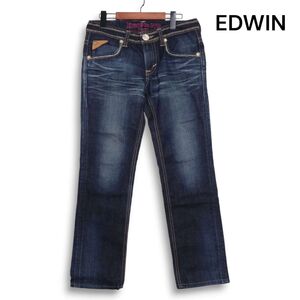 EDWIN エドウィン BTL522 BLUE TRIP♪ USED加工 デニム パンツ ジーンズ Sz.M　レディース 日本製　K4B00796_9#R