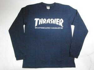 JB即決 THRASHER スラッシャー MAGロゴ ロングスリーブ ロンT　紺　ネイビー Lサイズ　新品 ノーマル シンプル