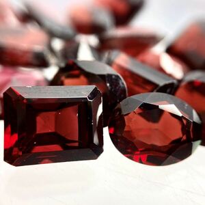 〔天然ガーネットおまとめ〕U.102.5ct 裸石 宝石 garnet jewelry ジュエリー ルース ①