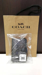 【中古美品】COACH コーチ パテントレザー ミディアム コーナー ジップ ウォレット シグネチャー 二つ折り 財布