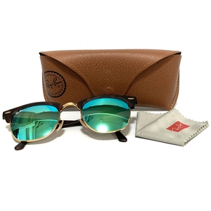 【RayBan】レイバン サングラス CLUBMASTER クラブマスター RB3016 1145/19 51□21 145 3N ケース付き【かんてい局亀有店】 19404