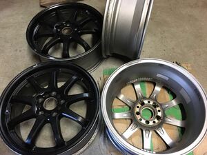 ★WORK　エモーションD9R　4本　７J+47　　スイフト　ロードスター用　ノア　ヴォクシー　リーフ CX-3 CX-5　ワーク　重量約9キロ