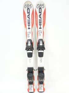 中古 子ども用 09/10 HEAD SUPERSHAPE TEAM ジュニア 87cm TYROLIA ビンディング付き スキー ヘッド スーパーシェイプ チロリア