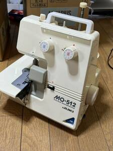 JUKI ジューキ MO-512 ロックミシン ミシン 裁縫 手工芸 ハンドクラフト 通電済み　回しました。